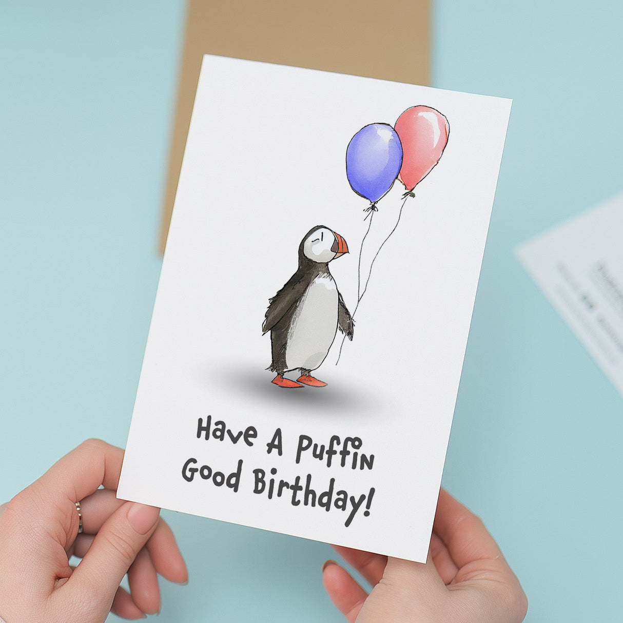 Birthday Card For Children Cute Puffin Birthday Card For Child Card For Boy Birthday Card For Girl Puffin Good Fun Birthday Card For Kids