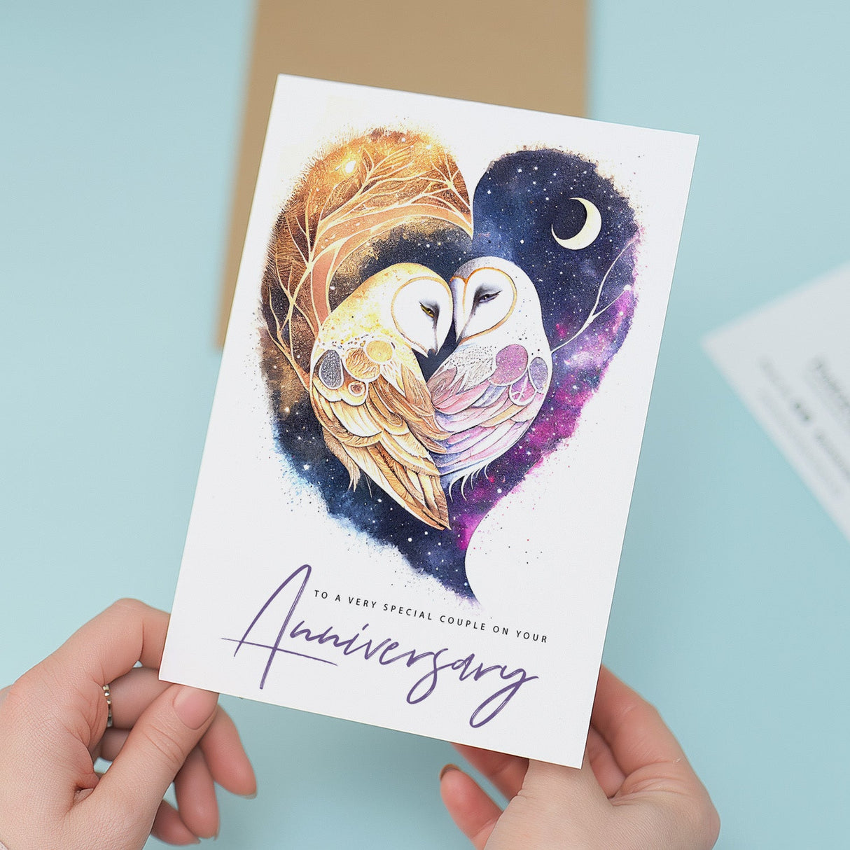 Anniversary Card For Couple Wedding Anniversary Card For Son and Daughter-In-Law Anniversary Card For Daughter and Son-In-Law Love Bird Card