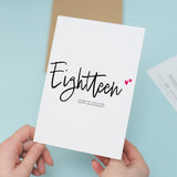 Eighteen Year Anniversary Card For Husband 18 Year Anniversary Card Boyfriend or Girlfriend Wedding Anniversary Card For Wife