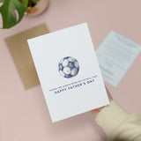 Father's Day Card For Dad Football Fan Simple Father's Day Card On The Ball Dad Father's Day Gift For Football Enthusiasts