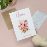 Birthday Card For Auntie Card For Her Card for Auntie Luxury Card For Auntie Birthday Card for Loved One Auntie Card Birthday Flower Card