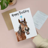 Birthday Card For Horse Lover Card For Pony Owner Birthday Card For Mum or Sister Happy Birthday Card For Friend