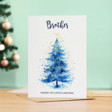 Christmas Card For Brother Card For Him Xmas Card for Brother Luxury Christmas Card for Loved One Brother Card Christmas Tree Card