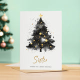 Christmas Card For Sister Christmas Tree Card Wising You A Merry Christmas