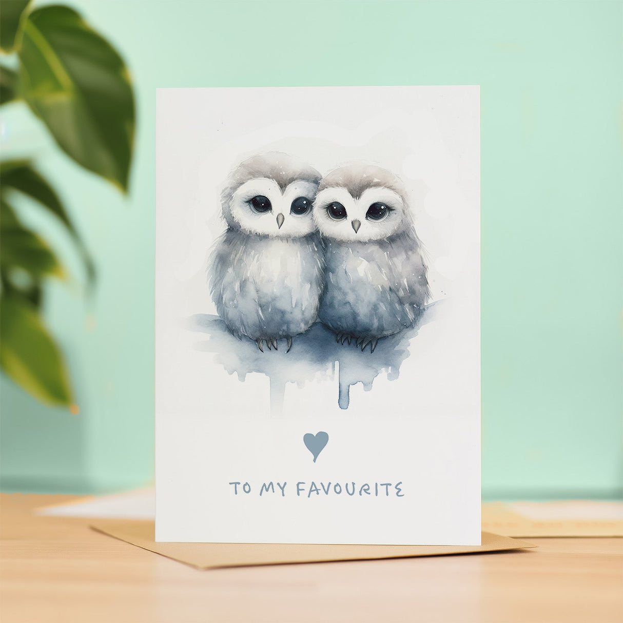 Anniversary Card for Her or Him Anniversary Card for Wife Anniversary Card For Husband Boyfriend or Girlfriend Owl Card