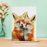 Anniversary Card – Cute Foxes Card for Husband, Wife, Boyfriend or Girlfriend