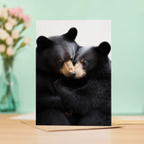 Anniversary Card – Cute Bears Cuddling, Love Card for Husband or Wife