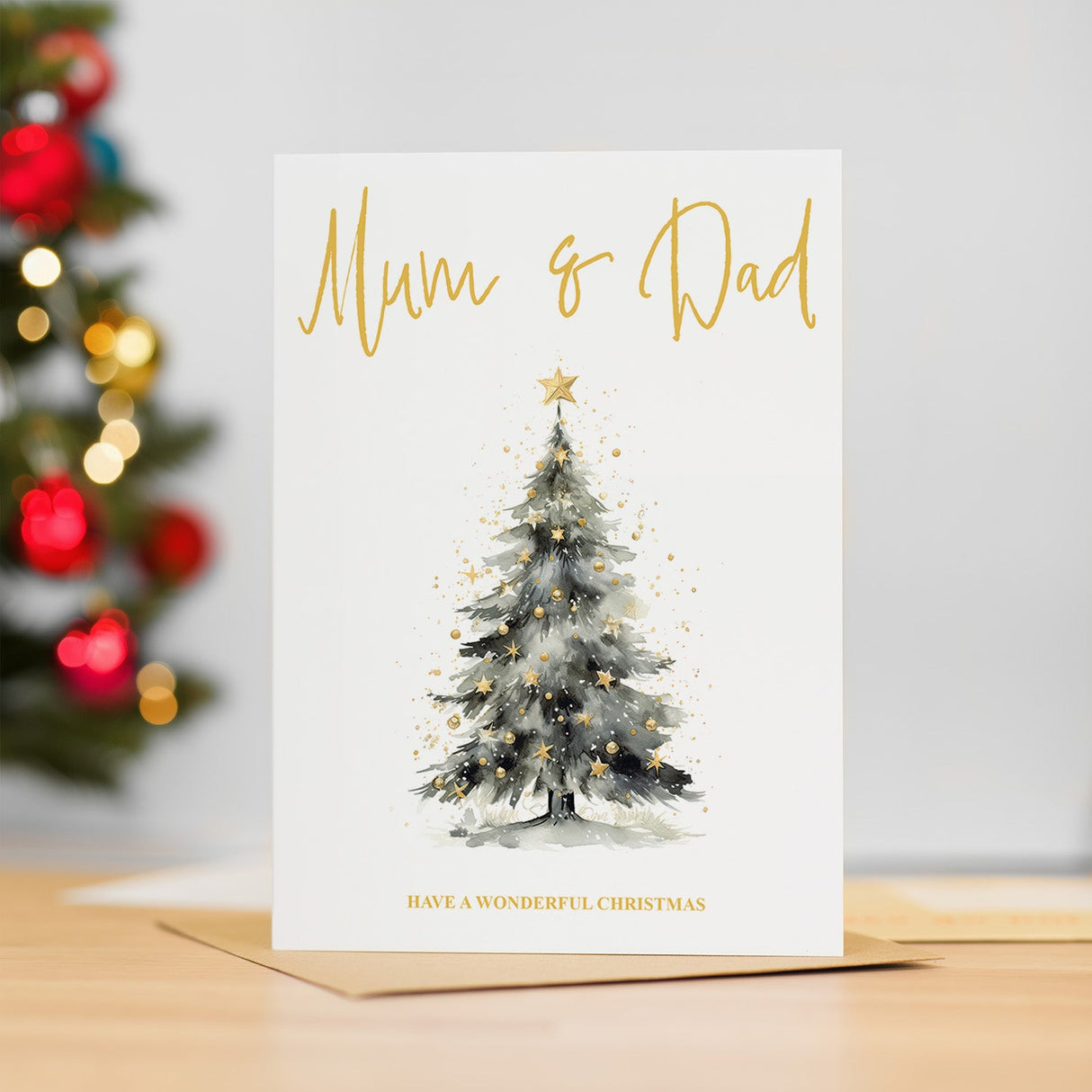 Christmas Card For Mum Card For Her Xmas Card for Mum Luxury Card For Mum Christmas Card for Loved One Mum Card Christmas Tree Card