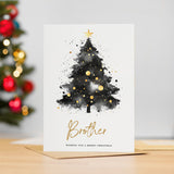 Christmas Card For Brother Christmas Tree Card Wising You A Merry Christmas