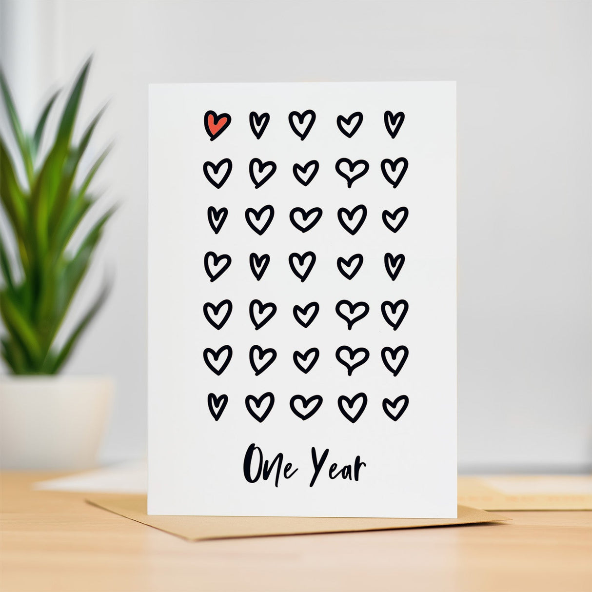 1st Wedding Anniversary Card For Wife Anniversary Card for Husband Anniversary Card For Boyfriend or Girlfriend First Anniversary One Year