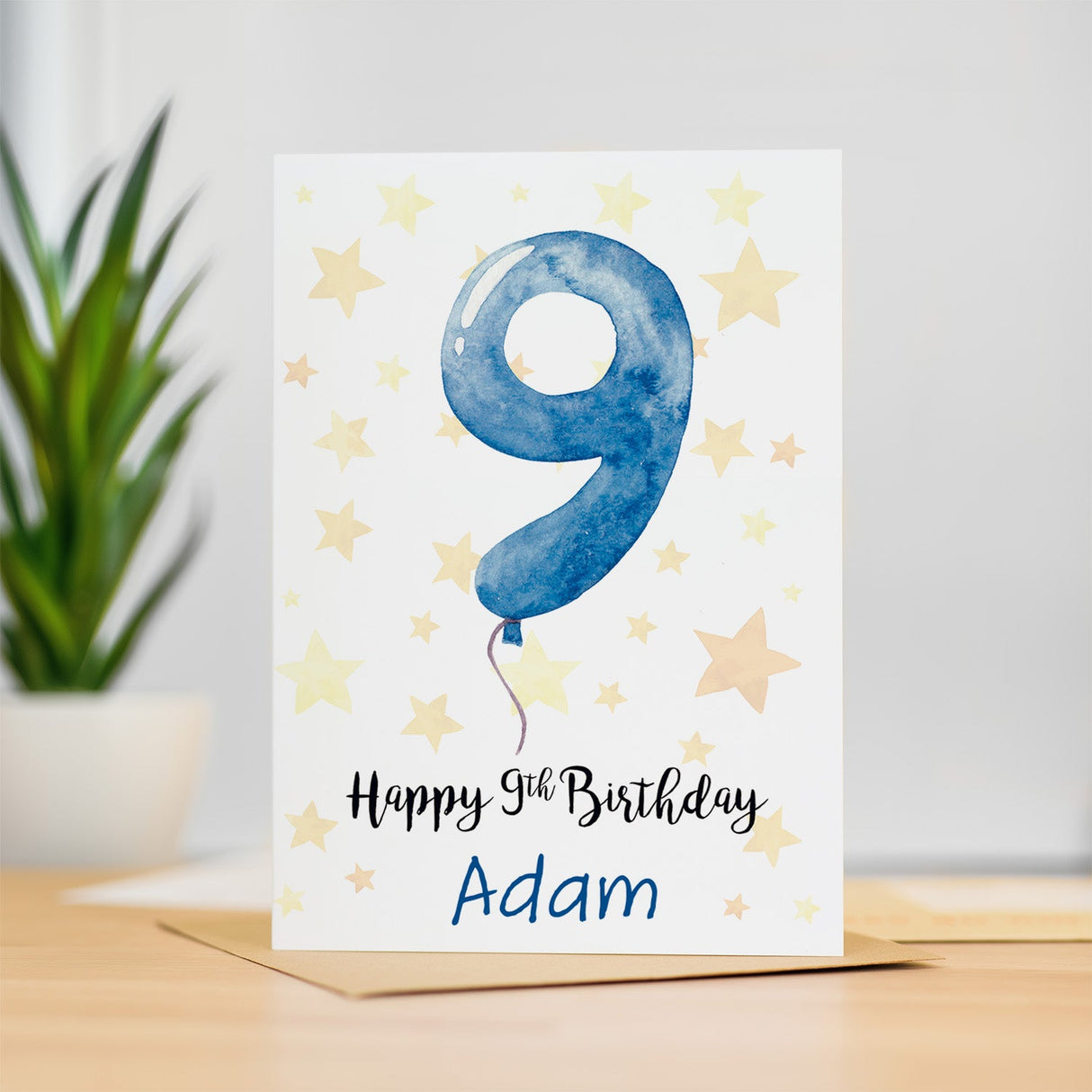 Personalised 9th Birthday Card For Boy Custom Name Card For Boy Ninth Birthday Card For Child Birthday Card for Boy Custom 9th Birthday