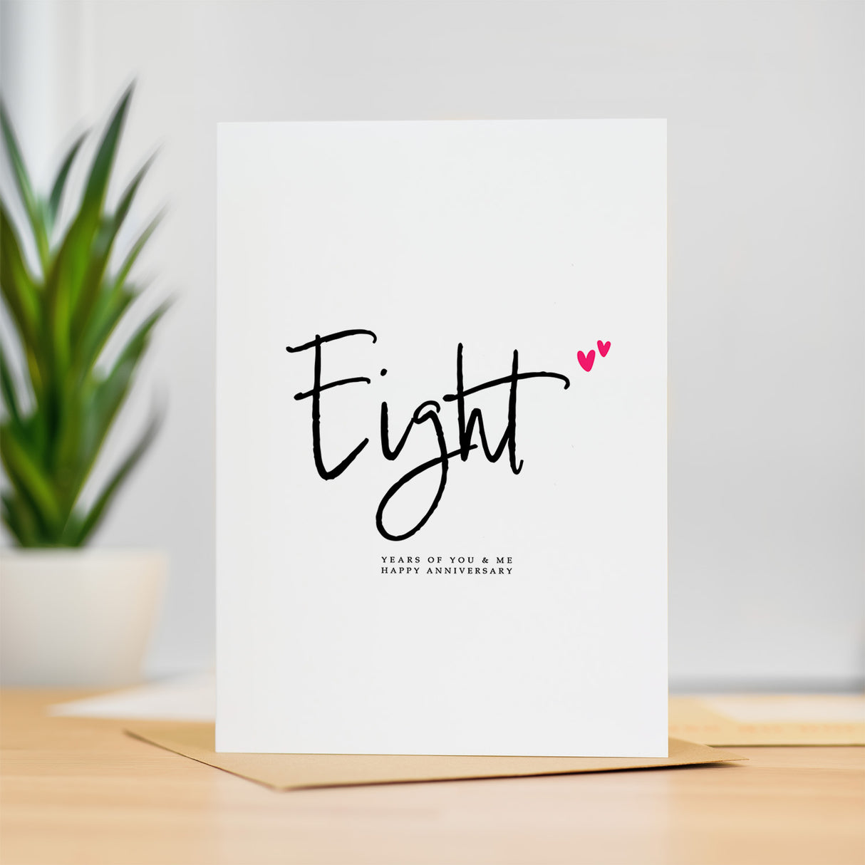 Eight Year Anniversary Card For Husband 8 Year Anniversary Card Boyfriend or Girlfriend Wedding Anniversary Card For Wife