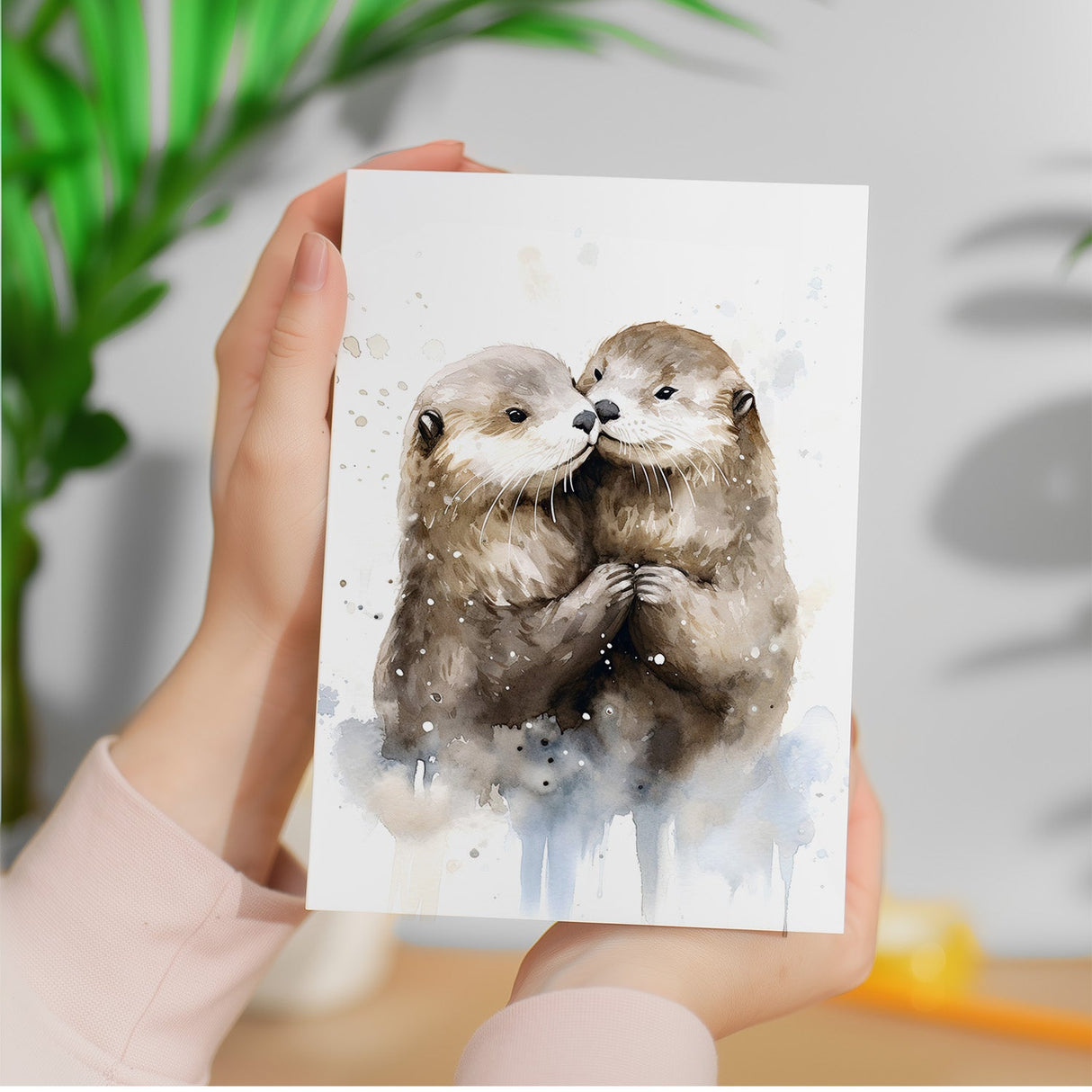 Anniversary Card For Husband Card for Anniversary Card For Wife Otter Anniversary Card For Couple Engagement Card For Couple Wedding Card