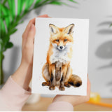 Fox Notelet Card For Anyone Any Occasion Card For Her or For Him 5x7, A6 Card For Birthday or Easter Card Thank You Card Wildlife