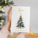 Christmas Card For Mum and Dad Card For Mum Xmas Card for Dad For Christmas Card for Loved One Mum and Dad Card Christmas Tree Card