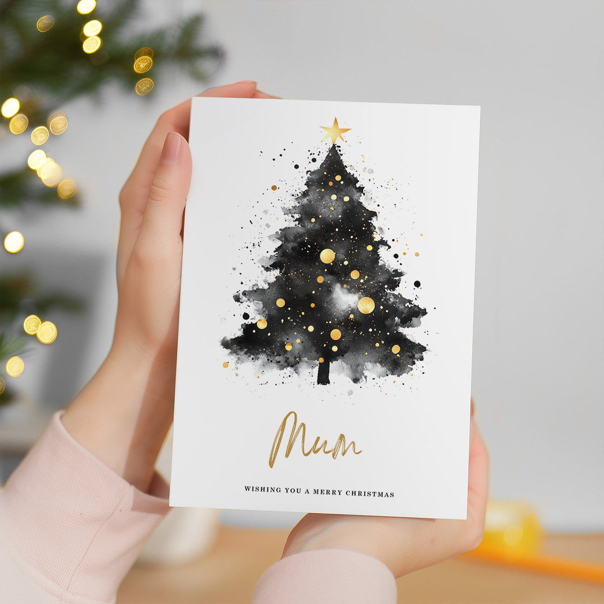 Christmas Card For Mum Christmas Tree Card Wising You A Merry Christmas