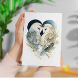 Anniversary Card For Husband Card for Anniversary Card For Wife Owl Anniversary Card For Couple Engagement Card For Couple Wedding Card