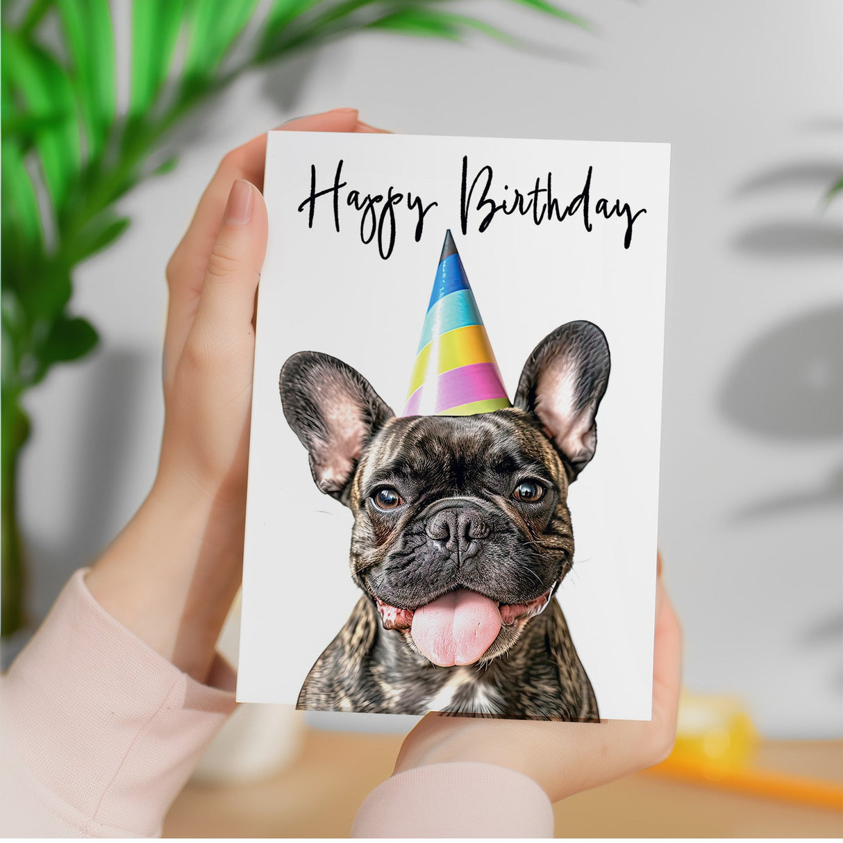 Birthday Card For Her Card For Friend Mum or Sister Birthday Card For Him Brother Dad Happy Birthday Card of Frenchie Dog Fun Birthday Card