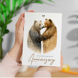 Anniversary Card For Wife Card for Anniversary Card For Husband Cute Bears Anniversary Card For Boyfriend or Girlfriend