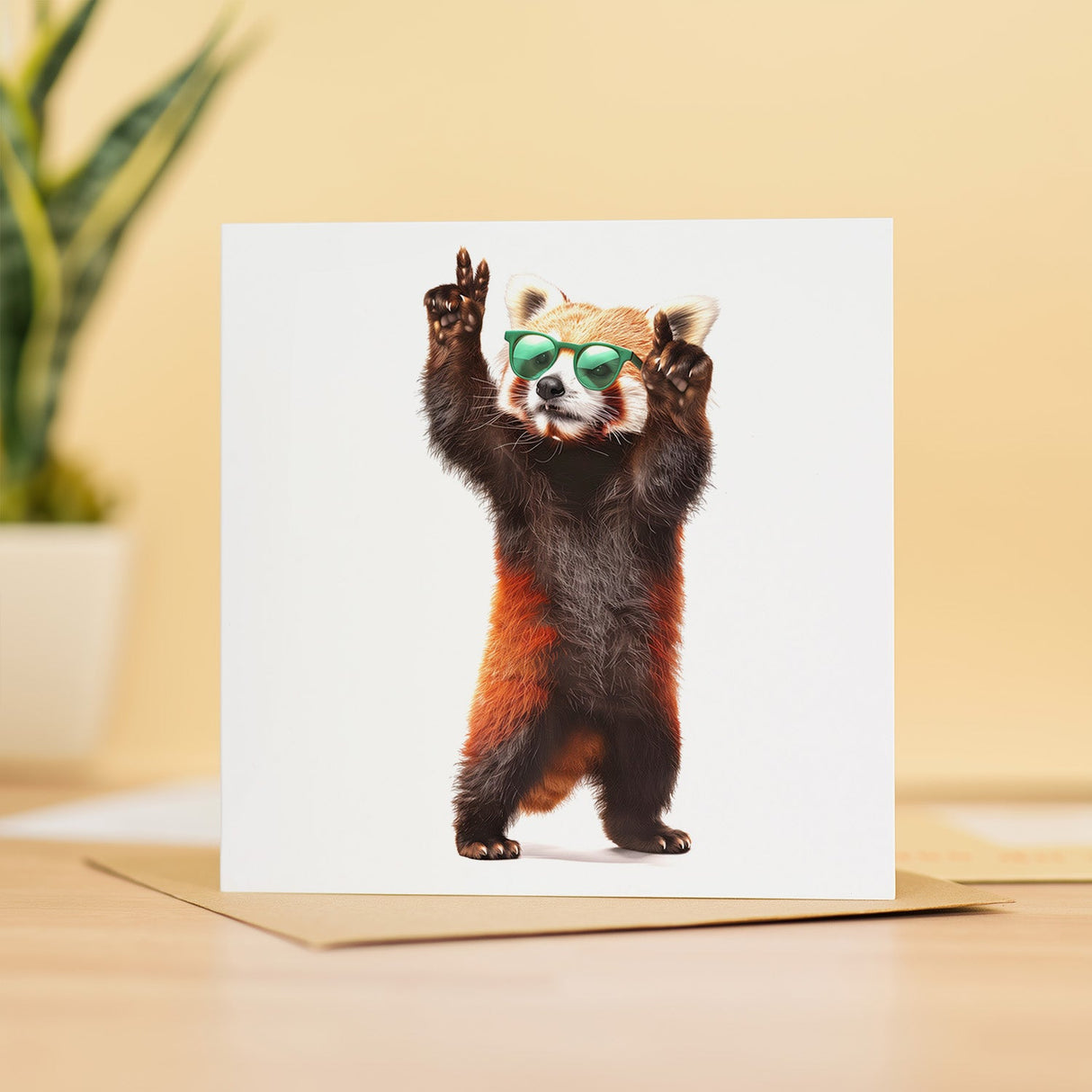 Birthday Card for Him Birthday Card For Brother or Son Birthday Card For Sister or Daughter Fun Birthday Card Of A Red Panda With Sunglasses