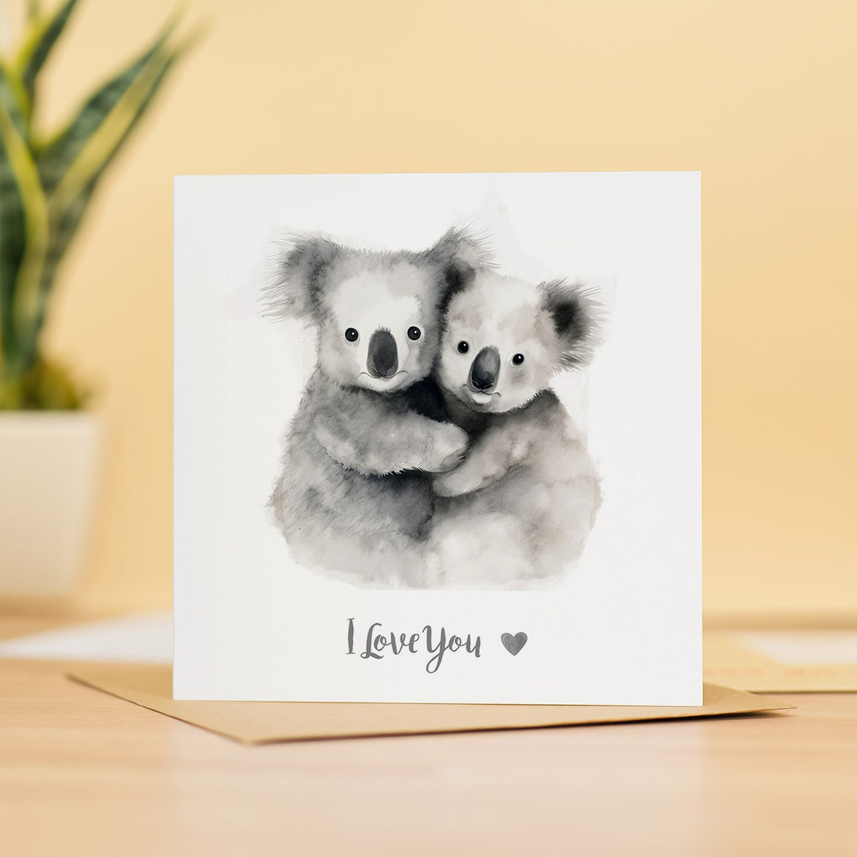 Anniversary Card For Wife Anniversary Card For Husband Boyfriend or Girlfriend Anniversary Card For Him or Her Koala Love