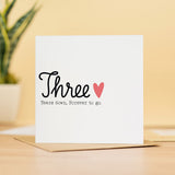 3 Year Anniversary Card For Wife 3rd Wedding Anniversary Card For Husband Anniversary Card For Wife Wedding Anniversary Card Three Years