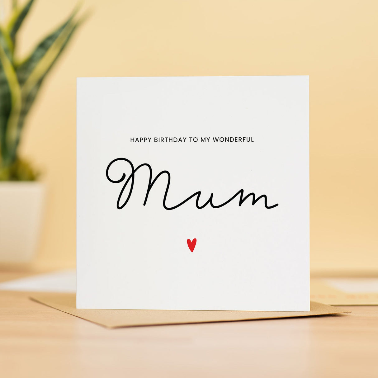 Mum Birthday Card For Her, Wonderful Mum Birthday Card, Birthday Gift For Mum, Mum Birthday Gift, From Child