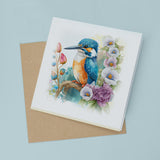 Notelet Card of a King Fisher Any Occasion Card For Her or For Him Card For Birthday or Easter Card Thank You Card