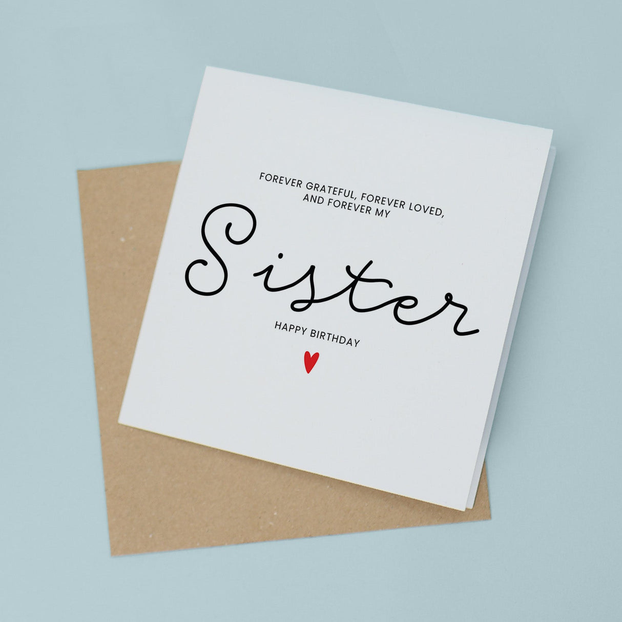 Sister Birthday Card For Her, My Sister Birthday Card, Birthday Gift For Sister, Sister Birthday Gift, From Sibling