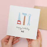 Personalised Card For Him DIY Happy Birthday Card For Dad, Granddad, Uncle, Stepdad or Anyone Add Your Own Name Card