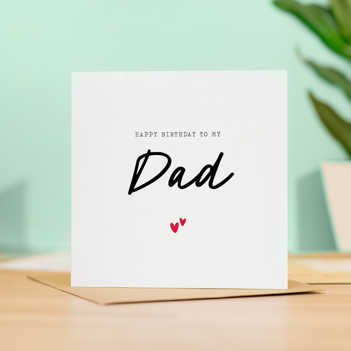 Birthday Card For Dad Happy Birthday Card For Dad Simple Birthday Card For Dad Love Hearts Birthday Card For Dad