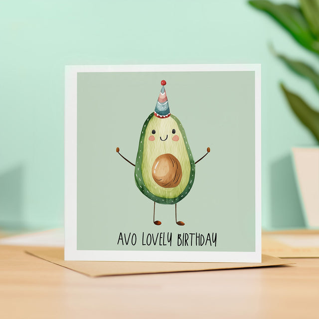 Birthday Card for Her Boyfriend Girlfriend Friend Cute Avo Lovely Anyone