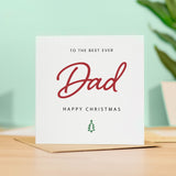 Christmas Card For Dad Xmas Card For Dad Best Mum Dad Christmas Card