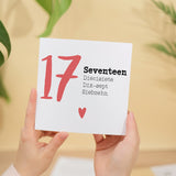 17 Year Anniversary Card 17 Year Card For Husband 17th Anniversary Card For Wife Anniversary Card For Boyfriend or Girlfriend 17 Year Card