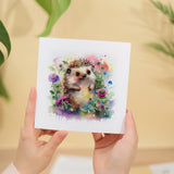 Notelet Card of a Hedgehog Any Occasion Card For Her or For Him Card For Birthday or Easter Card Thank You Card