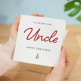 Christmas Card For Uncle Xmas Card For Uncle Best Uncle Ever Christmas Card