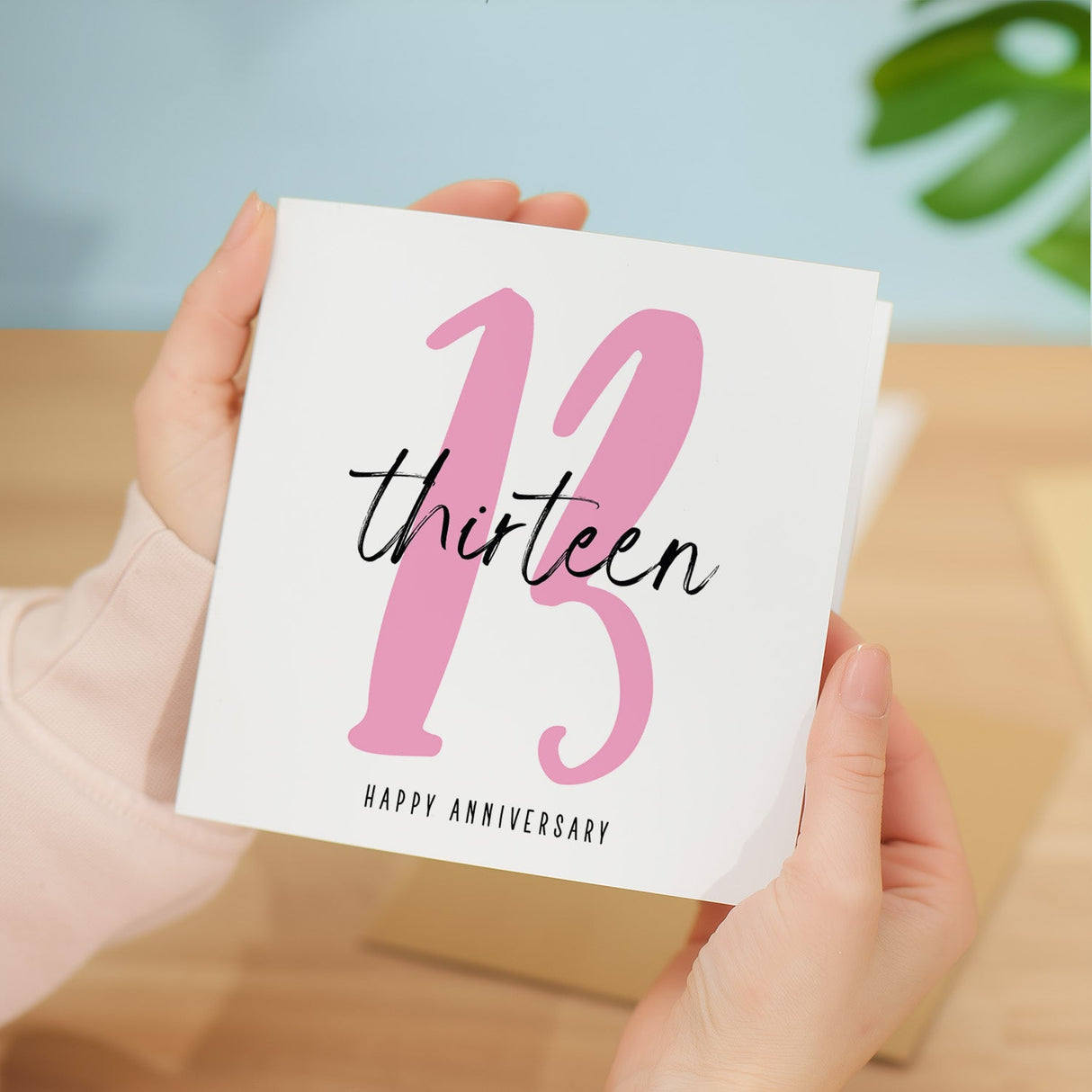 13 Year Anniversary Card For 13th Wedding Anniversary For Him or Her Wife Husband Card For Thirteenth Anniversary