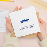 Birthday Card For Dad Car Themed Birthday Card For Motorsport Lover Birthday Card For Dad Who Likes Classic Cars