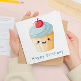 Birthday Card for Her Birthday Card For Sister or Mum Birthday Card For Friend Cute Cake Birthday Card For Him Birthday Card For Anyone