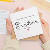 Sister Birthday Card For Her, Birthday Gift For Sister, Sister Birthday Gift, From Sibling