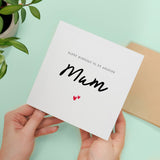 Birthday Card For Mum Happy Birthday Card For Mum Simple Birthday Card For Amazing Mum Love Hearts Birthday Card