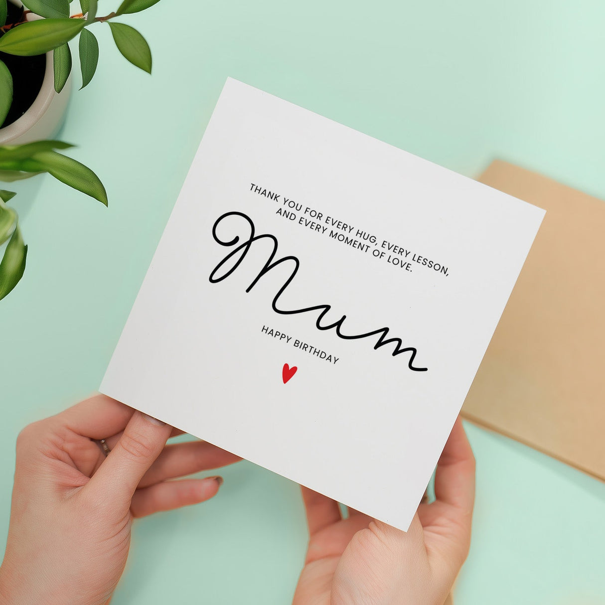 Mum Birthday Card For Her, Thank You Mum Birthday Card, Birthday Gift For Mum, Mum Birthday Gift, From Child