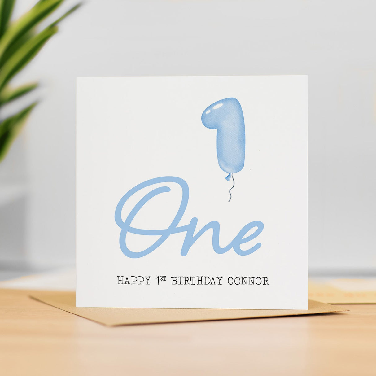 Personalisable 1st Birthday Card For Boy One Year Old Birthday Card Custom Card For First Birthday For Boy Happy 1st Birthday Card