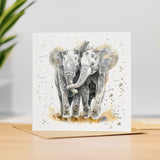 Anniversary Card For Husband or Wife Anniversary Card For Boyfriend or Girlfriend Cute Elephants Wedding Anniversary For Couple