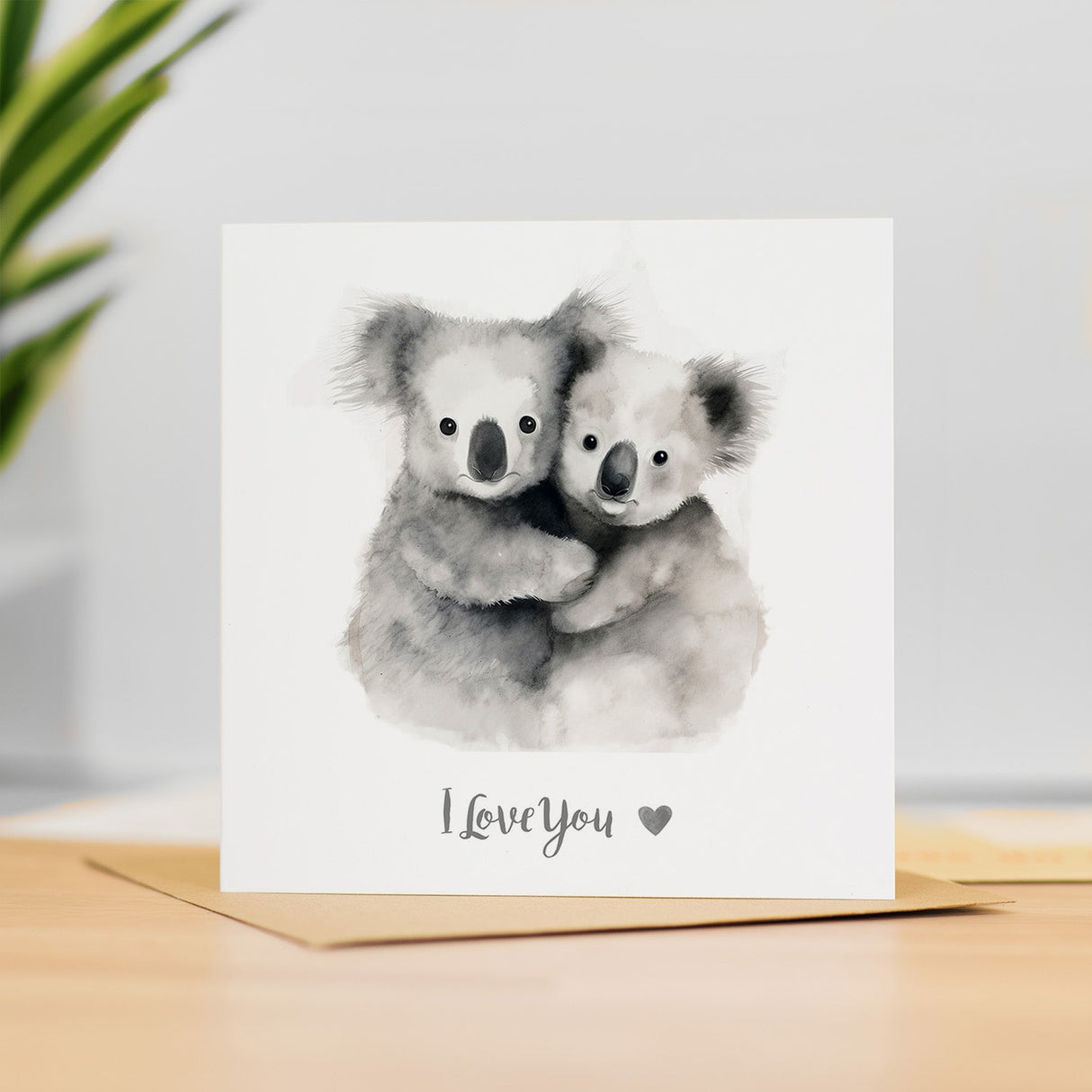 Valentine's Day Card For Wife Valentine's Day Card For Husband Boyfriend or Girlfriend Valentine's Day Card For Him or Her Koala Love