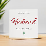 Christmas Card For Husband Xmas Card For Husband Best Husband Ever Christmas Card