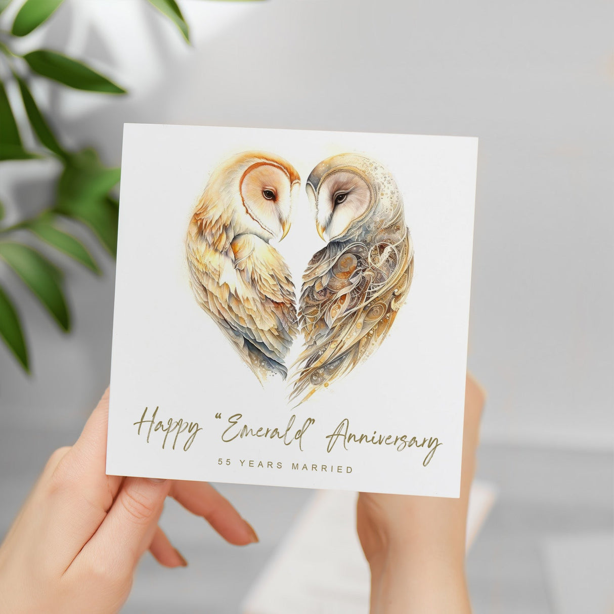 55th Anniversary Card Emerald Anniversary 55 Year Anniversary Card For Husband Anniversary Card For Wife Fifty Five Year Anniversary Card