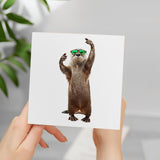 Birthday Card for Him Birthday Card For Brother or Son Birthday Card For Sister or Daughter Fun Birthday Card Of A Otter With Sunglasses