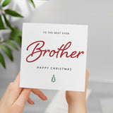 Christmas Card For Brother Xmas Card For Brother Best Brother Ever Christmas Card